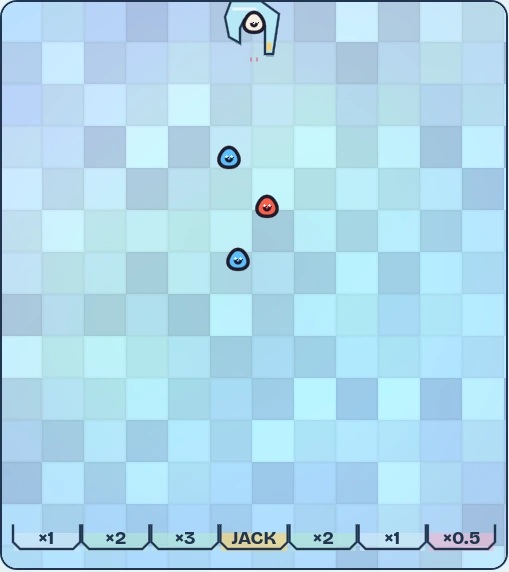 The real Build screen: a pressure plate linked to two receivers, with a moving platform placed below.